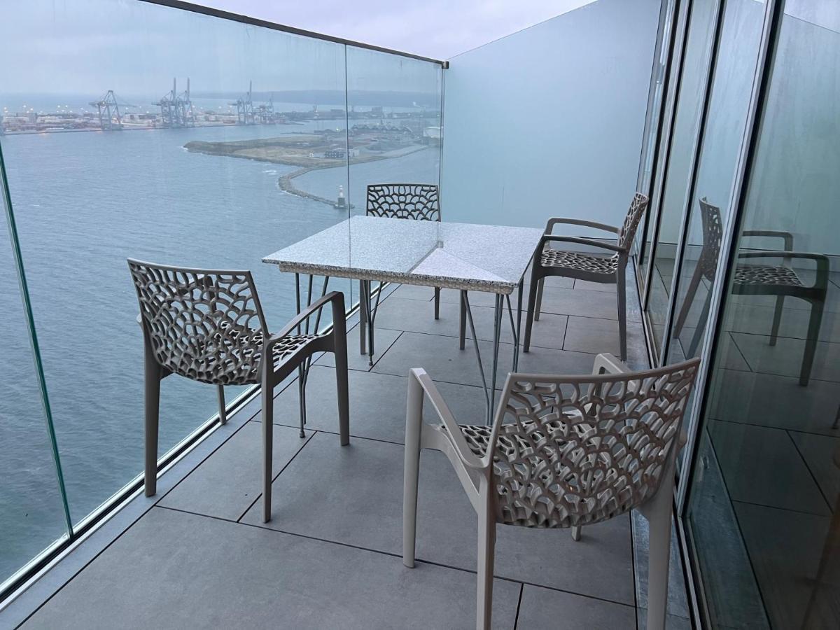 26-Etage Lejlighed Med Utrolig Havudsigt Arhus Ngoại thất bức ảnh